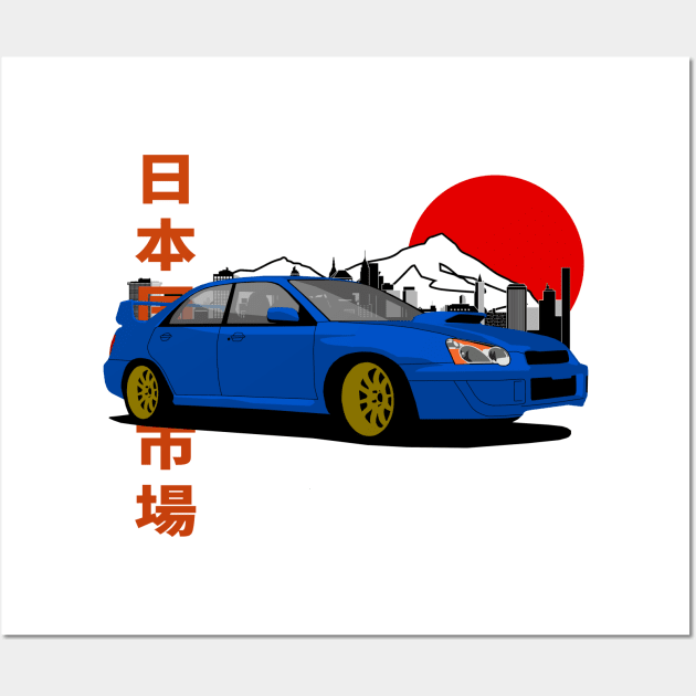 Subaru Impreza 2005-2008 JDM Style Wall Art by Rebellion Store